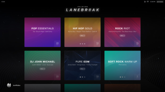 Es gibt mehrere Musikrichtungen, eine Partie dauert maximal 20 Minuten.